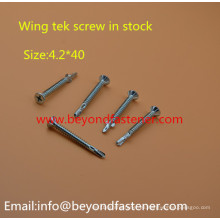 Wing Tek Screw Bolts Tornillo de autoperforación